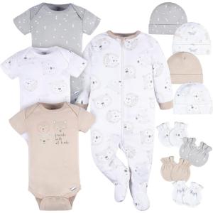 imageGerber babygirls Boys and Girls 12 Piece Layette Gift SetWoodland