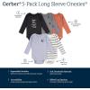 imageGerber Baby Boys 6Pack LongSleeve Onesies BodysuitGalaxy Adventure