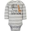 imageGerber Baby Boys 6Pack LongSleeve Onesies BodysuitJungle Blue