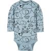 imageGerber Baby Boys 6Pack LongSleeve Onesies BodysuitJungle Blue