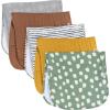imageGerber Baby Unisex Muslin Burp Cloths 5Pack Multi Pink Floral Large Size 20quot x 10quotMulti Teal Dots