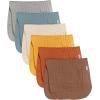 imageGerber Baby Unisex Muslin Burp Cloths 6Pack Teal Large Size 20quot x 10quotMulti Browns
