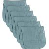 imageGerber Baby Unisex Muslin Burp Cloths 6Pack Teal Large Size 20quot x 10quotTeal