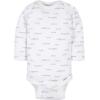 imageGerber Unisex Baby 6 Pack Longsleeve Onesies BodysuitWords Grey