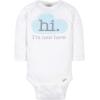 imageGerber Unisex Baby 6 Pack Longsleeve Onesies BodysuitWords Grey