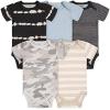 imageGerber babyboys 5pack Short Sleeve Variety Onesies BodysuitsMulticolor Print