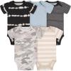 imageGerber babyboys 5pack Short Sleeve Variety Onesies BodysuitsMulticolor Print