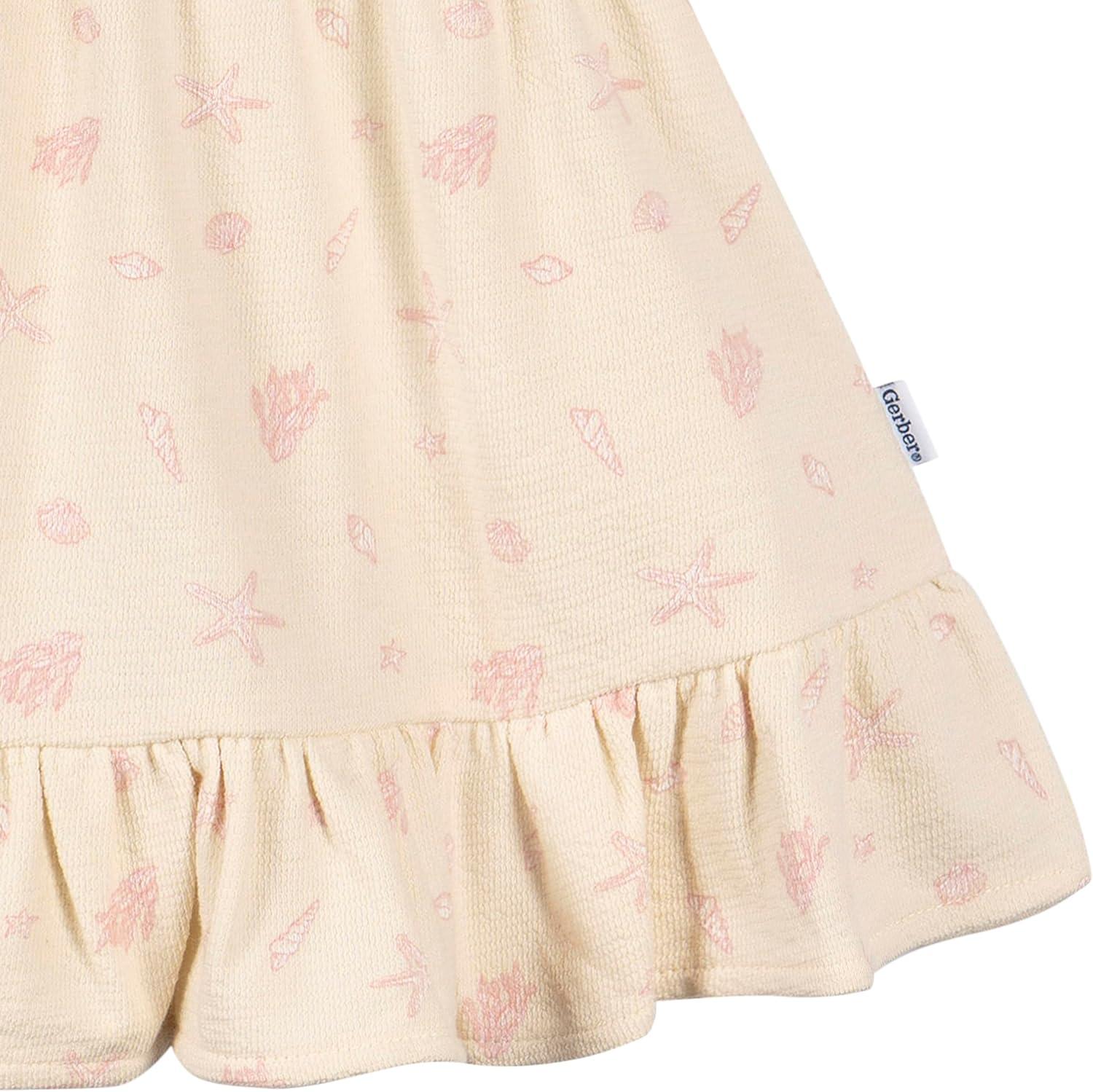 imageGerber Baby Girls Toddler ShortSleeve DressSeashells
