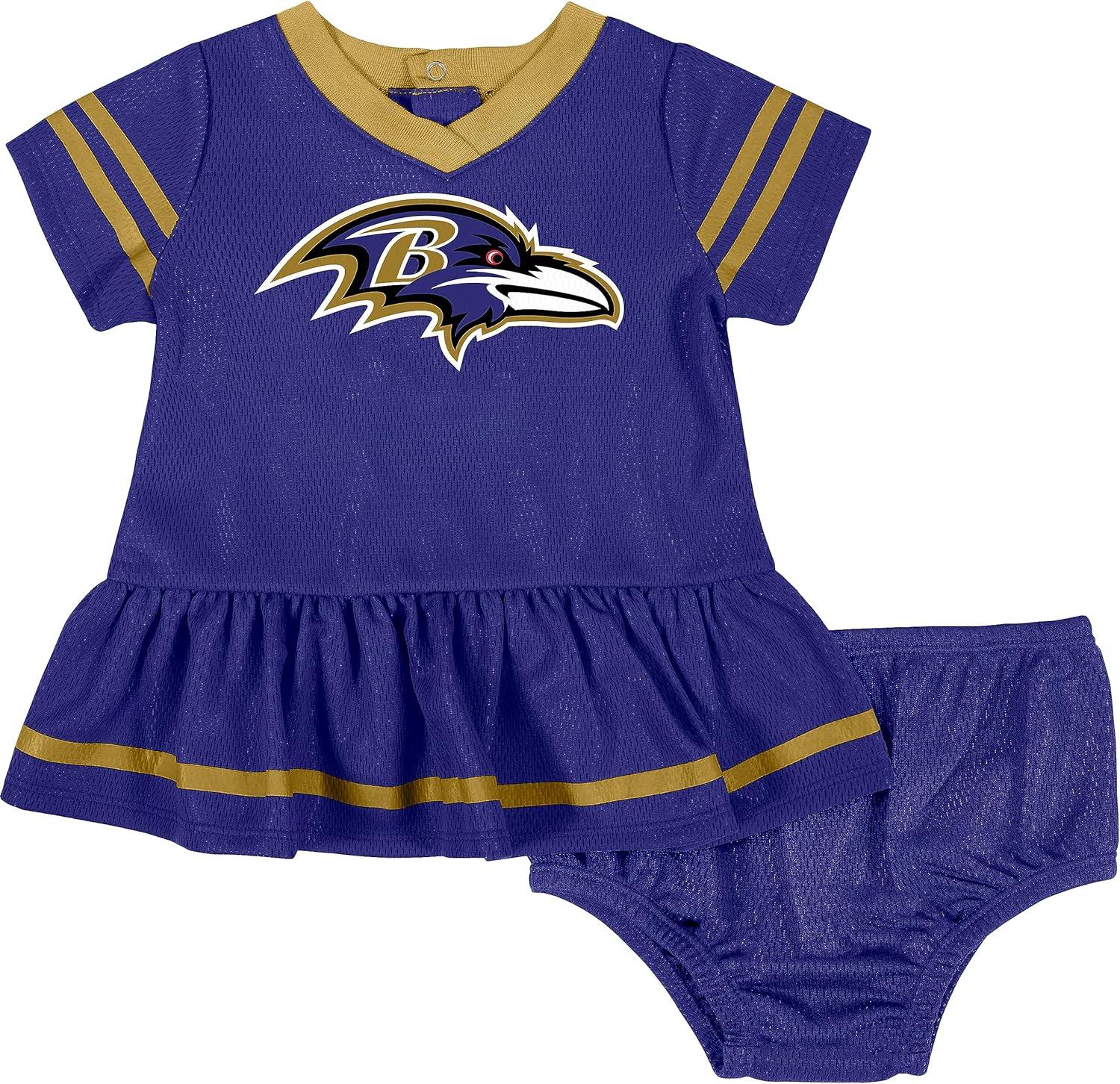 imageGerber Girls NFL Team Jersey Dress and Diaper CoverTeam Color