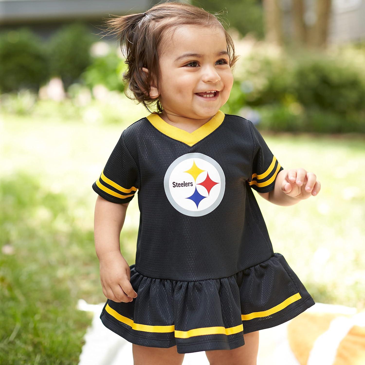 imageGerber Girls NFL Team Jersey Dress and Diaper CoverTeam Color