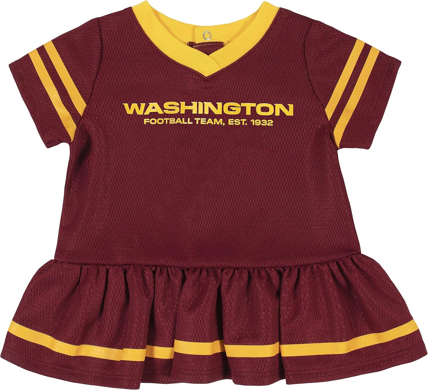 imageGerber Girls NFL Team Jersey Dress and Diaper CoverWashington