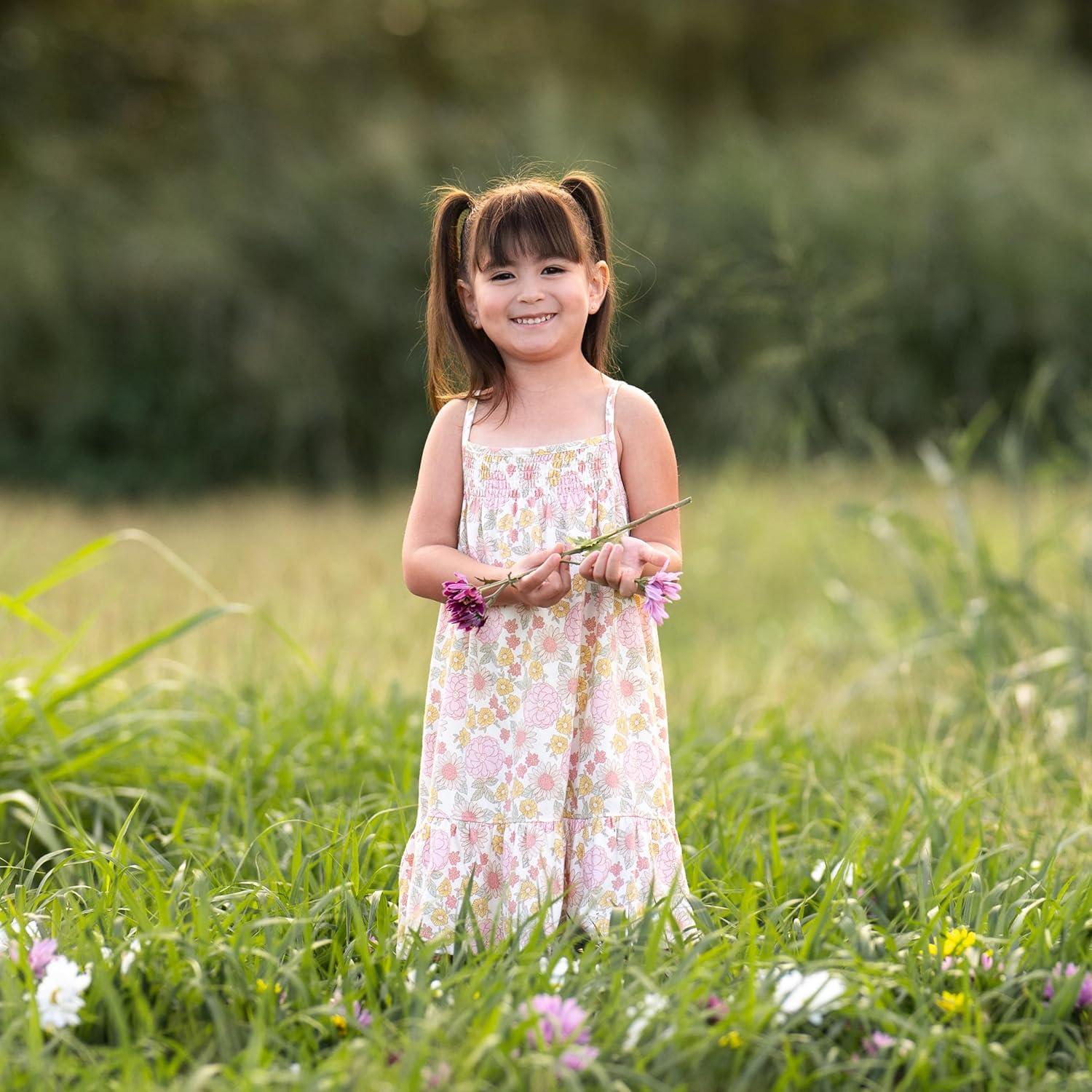 imageGerber Girls Toddler ShortSleeve and Sleeveless Dress SetRetro Floral