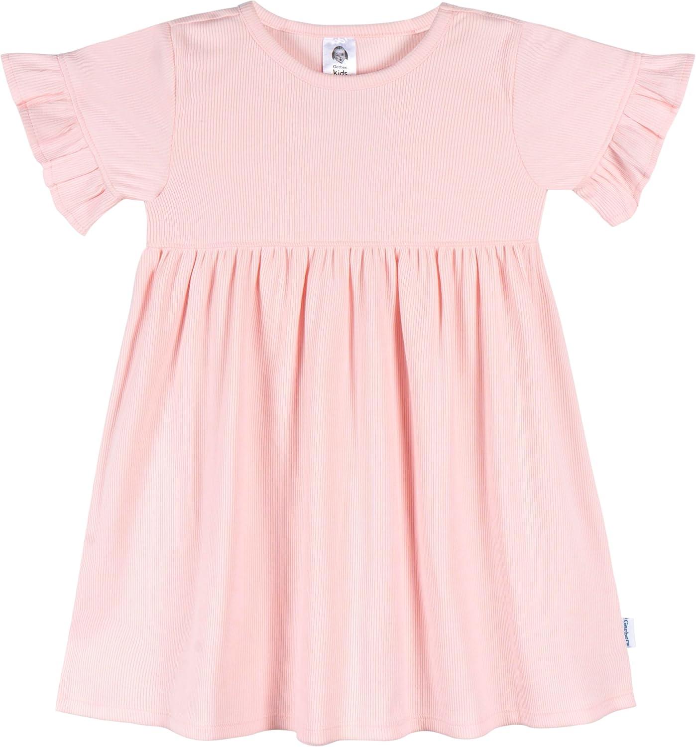 imageGerber Girls Toddler ShortSleeve and Sleeveless Dress SetSeaside