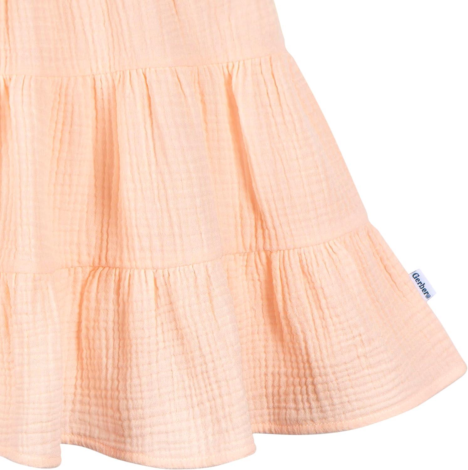 imageGerber Girls Toddler Sleeveless Gauze DressBlush