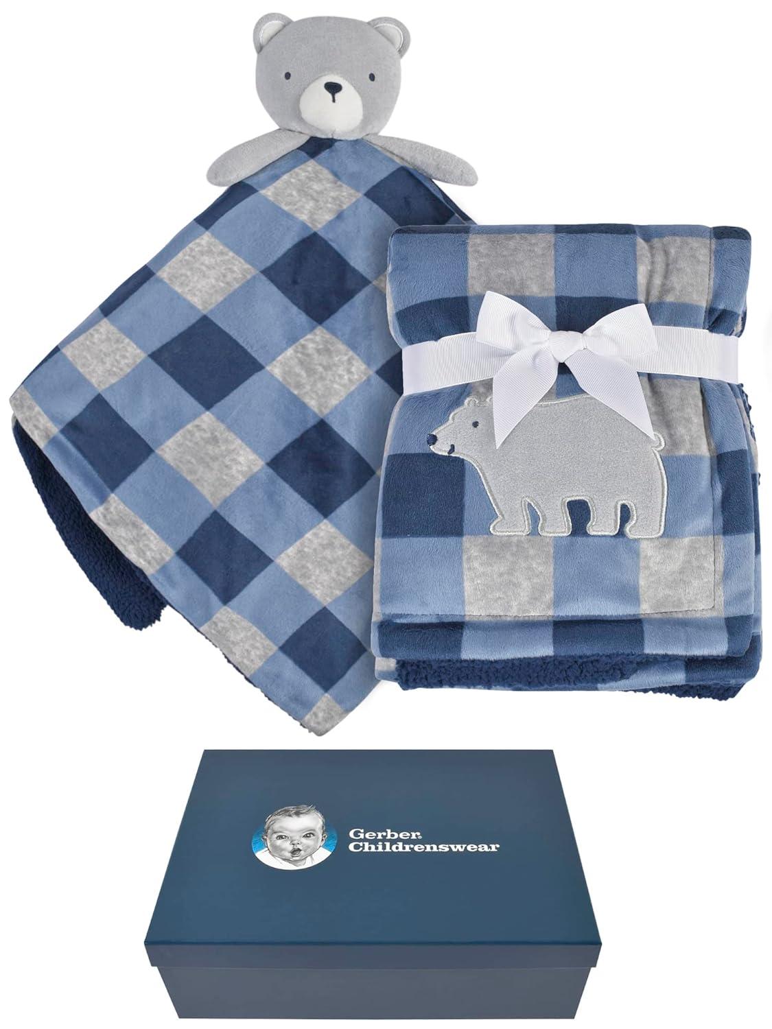 imageGerber Unisex Baby 2Piece Blanket Gift Set Bear One SizeBear