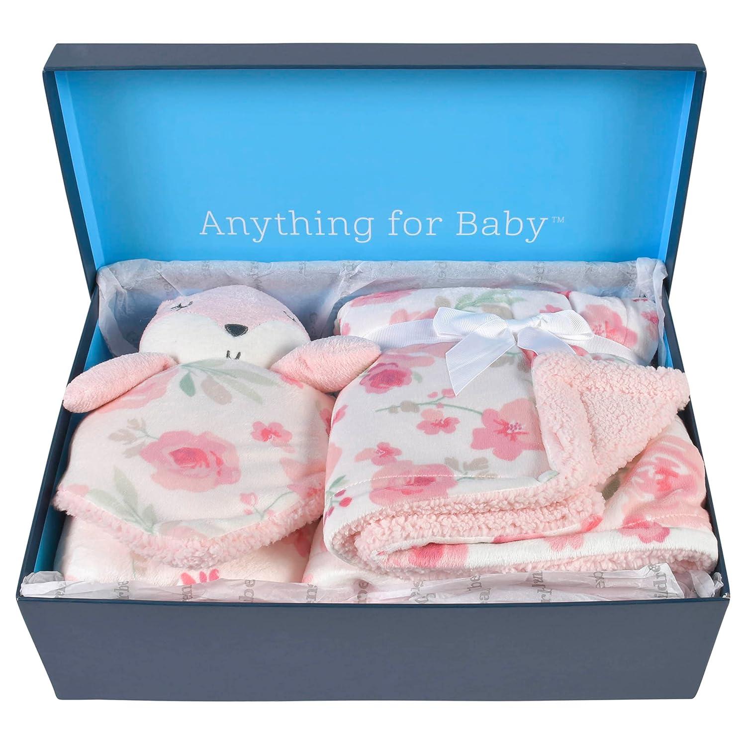imageGerber Unisex Baby 2Piece Blanket Gift Set Bear One SizeFox