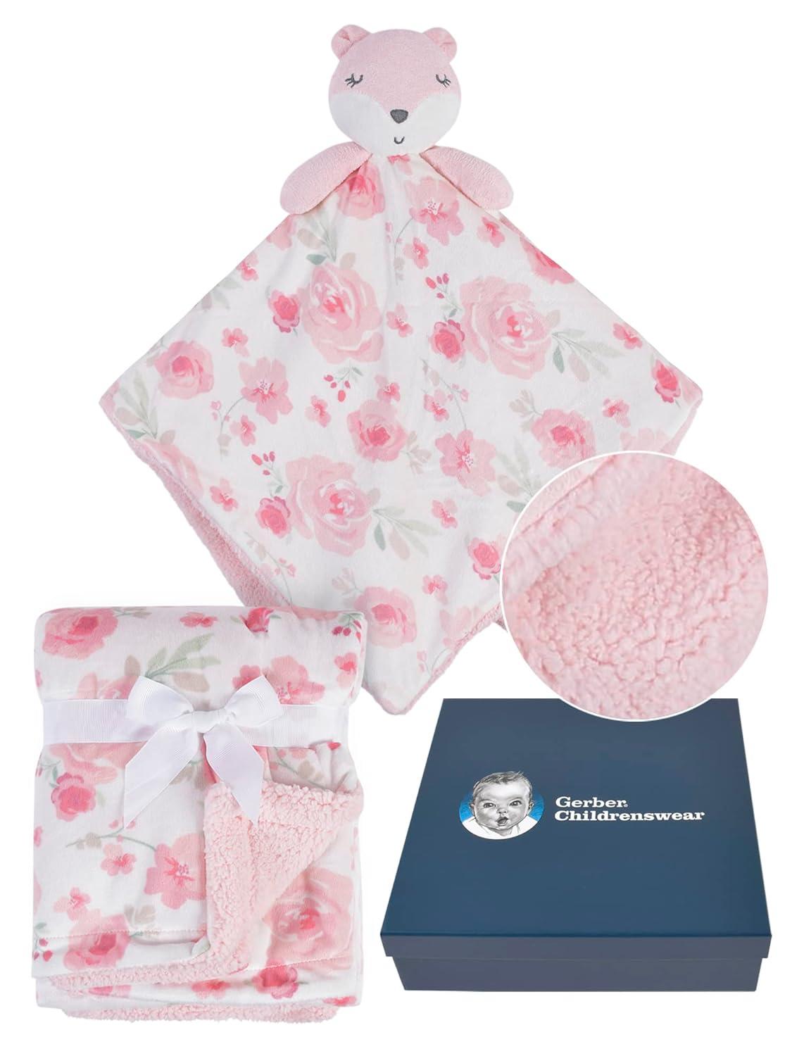imageGerber Unisex Baby 2Piece Blanket Gift Set Bear One SizeFox