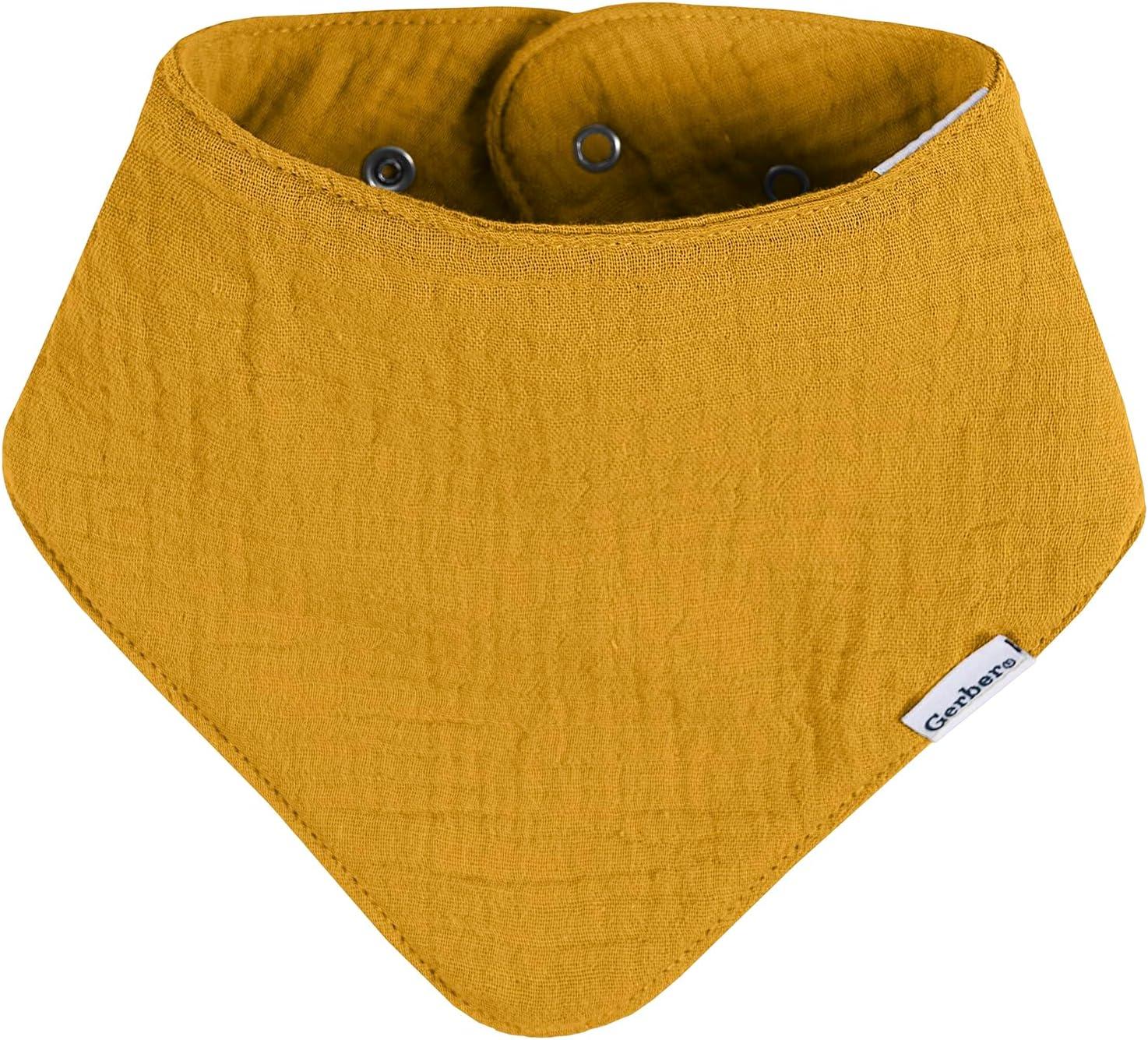 imageGerber Unisex Baby Muslin Bandana BibsSolid Earth