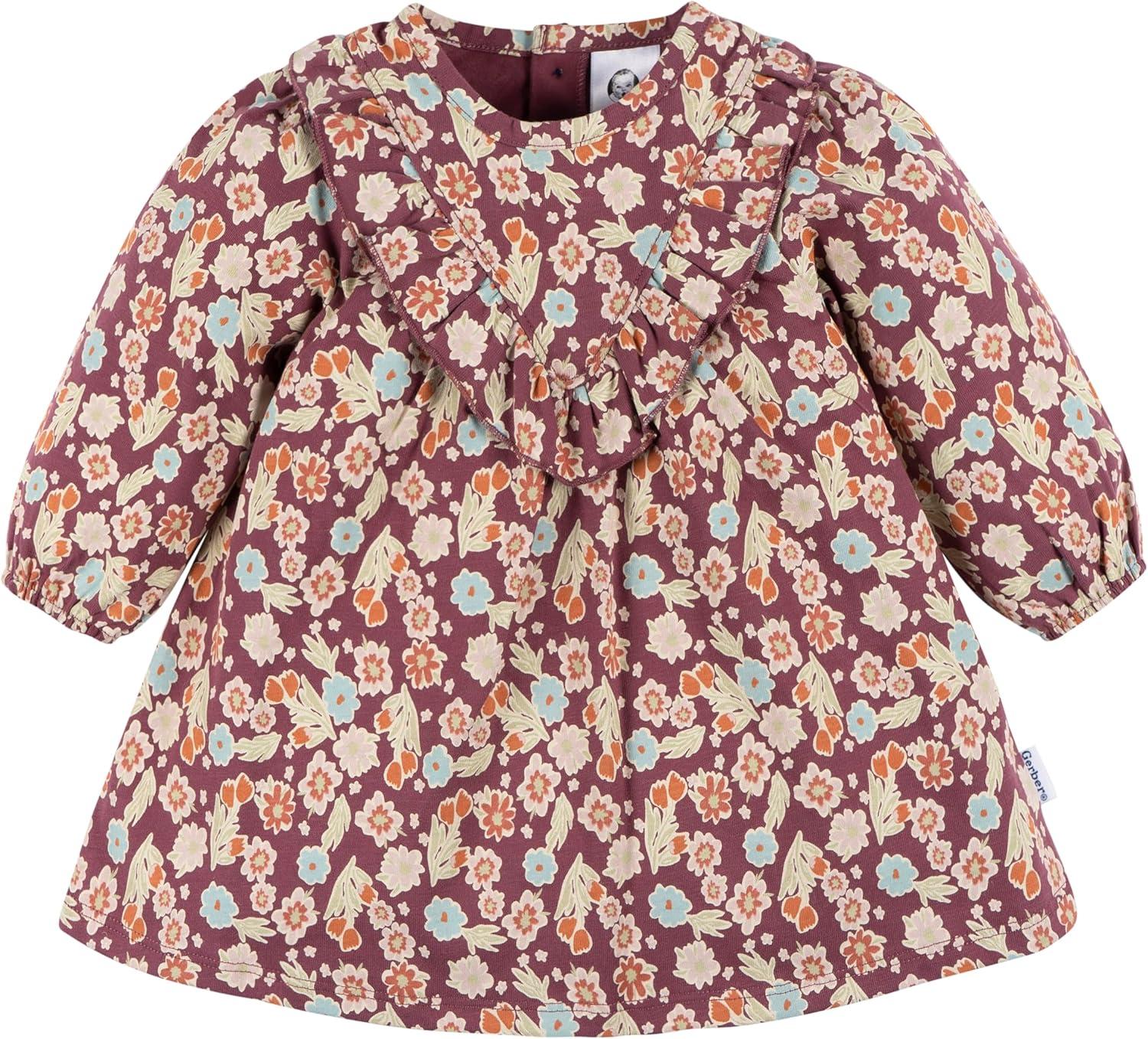 imageGerber babygirls Baby Girls 2piece Dress ampamp Legging SetFloral