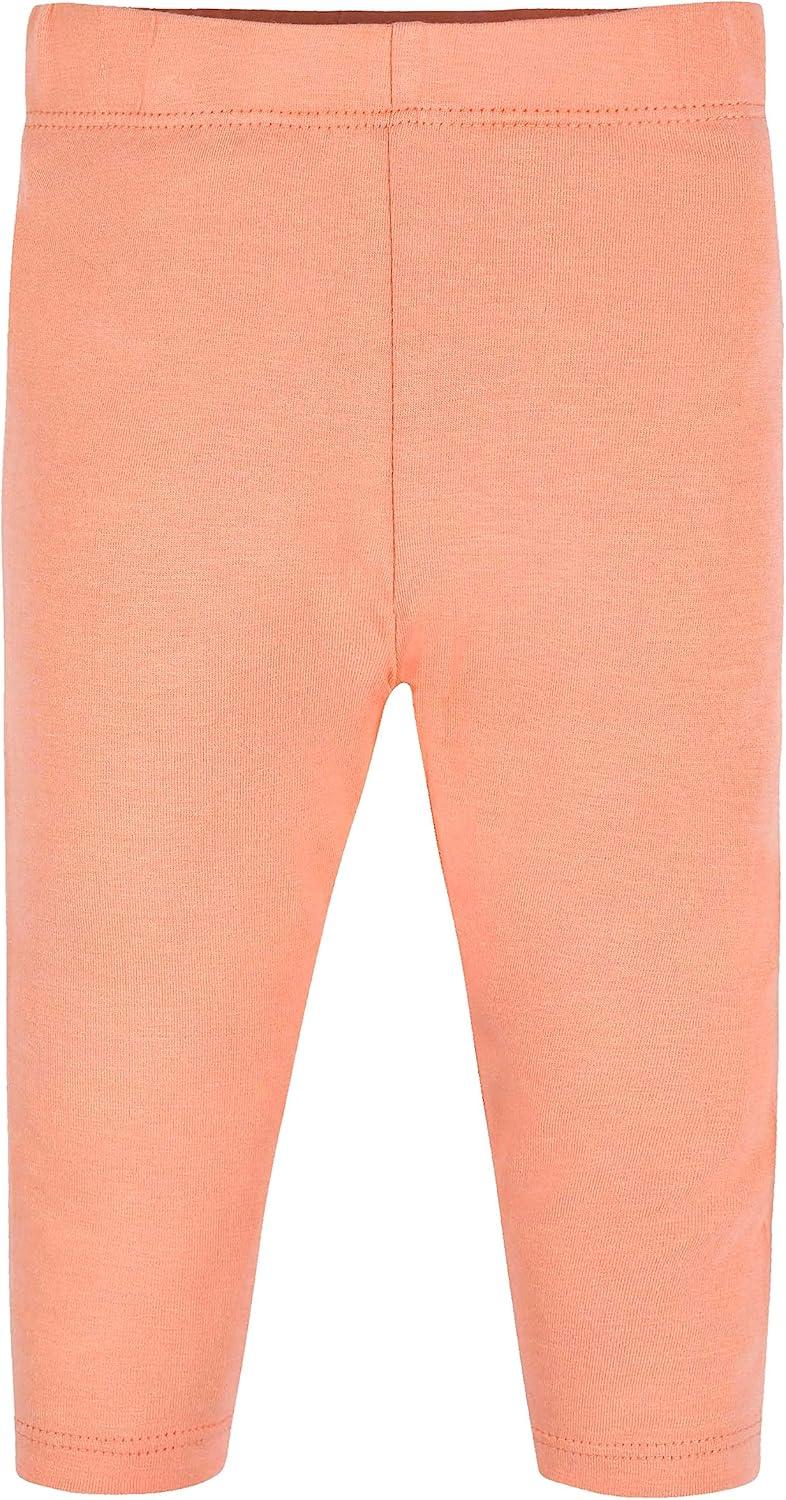 imageGerber babygirls Baby Girls 2piece Dress ampamp Legging SetPink Leaves