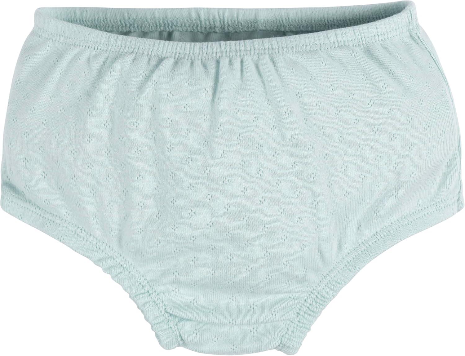 imageGerber babygirls Cotton Dress and Diaper Cover SetAqua Blue