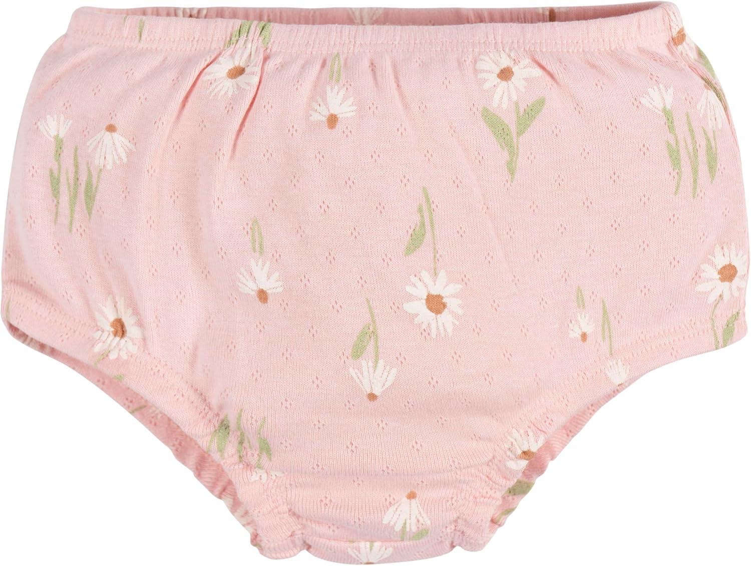 imageGerber babygirls Cotton Dress and Diaper Cover SetDaisies