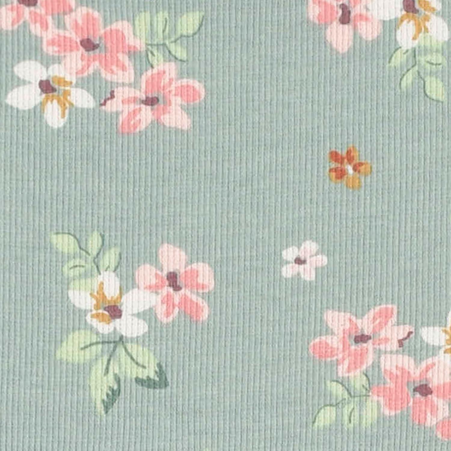 imageGerber babygirls Toddler 2pack Long Sleeve DressesVanilla  Green Floral