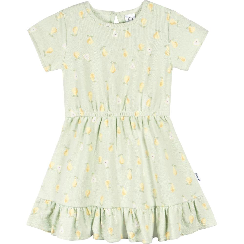 imageGerber Baby Girls Toddler ShortSleeve DressPears