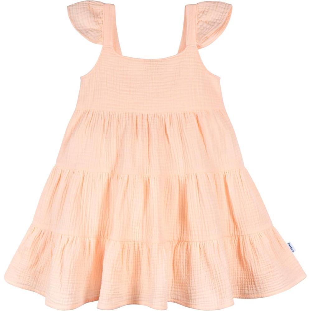 imageGerber Girls Toddler Sleeveless Gauze DressBlush