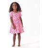 imageGerber Baby Girls Toddler Buttery Soft Short Sleeve Twirl Dress with Viscose Made from EucalyptusHeart Felt