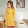 imageGerber Baby Girls Toddler Long Sleeve Dress with Ruffle DetailPink Daisies