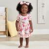imageGerber babygirls 3piece Dress Diaper Cover and Headband SetFloral