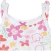 imageGerber babygirls 3piece Sundress Diaper Cover and Hat SetWhite and Pink Garden