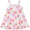 imageGerber babygirls 3piece Sundress Diaper Cover and Hat SetWhite and Pink Garden