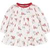 imageGerber babygirls Baby Girls 2piece Dress ampamp Legging SetRed White Winter Scene