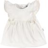 imageGerber babygirls Cotton Dress and Diaper Cover SetIvory