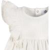 imageGerber babygirls Cotton Dress and Diaper Cover SetIvory