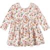 imageGerber babygirls Toddler 2pack Long Sleeve DressesVanilla  Green Floral