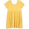 imageGerber Baby Girls Toddler Buttery Soft Short Sleeve Twirl Dress with Viscose Made from EucalyptusHoney