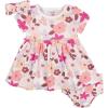 imageGerber babygirls 3piece Dress Diaper Cover and Headband SetFloral
