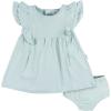 imageGerber babygirls Cotton Dress and Diaper Cover SetAqua Blue