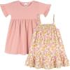 imageGerber babygirls Toddler Shortsleeve and Sleeveless Dress SetRetro Floral