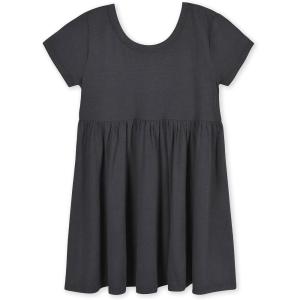 imageGerber Baby Girls Toddler Buttery Soft Short Sleeve Twirl Dress with Viscose Made from EucalyptusShadow