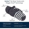 imageGerber Baby 8Pack WiggleProof No Show SocksWhite
