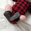 imageGerber Baby Fleece Lined Wrap Fasten Non Skid Soft Slipper BootiesBlack