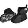 imageGerber Baby Fleece Lined Wrap Fasten Non Skid Soft Slipper BootiesBlack