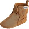 imageGerber Baby Fleece Lined Wrap Fasten Non Skid Soft Slipper BootiesBrown