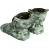 imageGerber Baby Fleece Lined Wrap Fasten Non Skid Soft Slipper BootiesGreen Camo