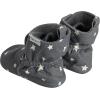imageGerber Baby Fleece Lined Wrap Fasten Non Skid Soft Slipper BootiesGrey Star