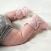 imageGerber Baby Fleece Lined Wrap Fasten Non Skid Soft Slipper BootiesPink